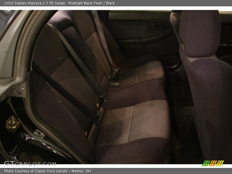 Midnight Black Pearl / Black 2003 Subaru Impreza 2.5 RS Sedan