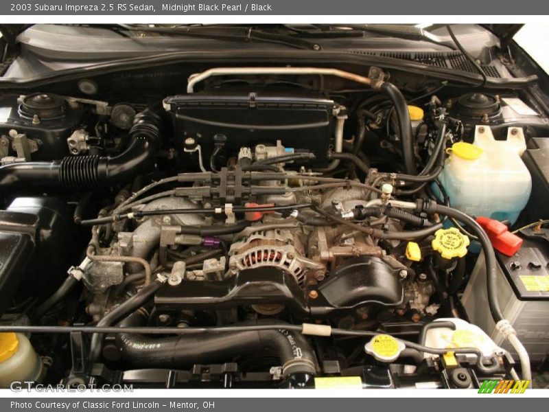 Midnight Black Pearl / Black 2003 Subaru Impreza 2.5 RS Sedan