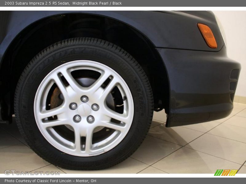 Midnight Black Pearl / Black 2003 Subaru Impreza 2.5 RS Sedan