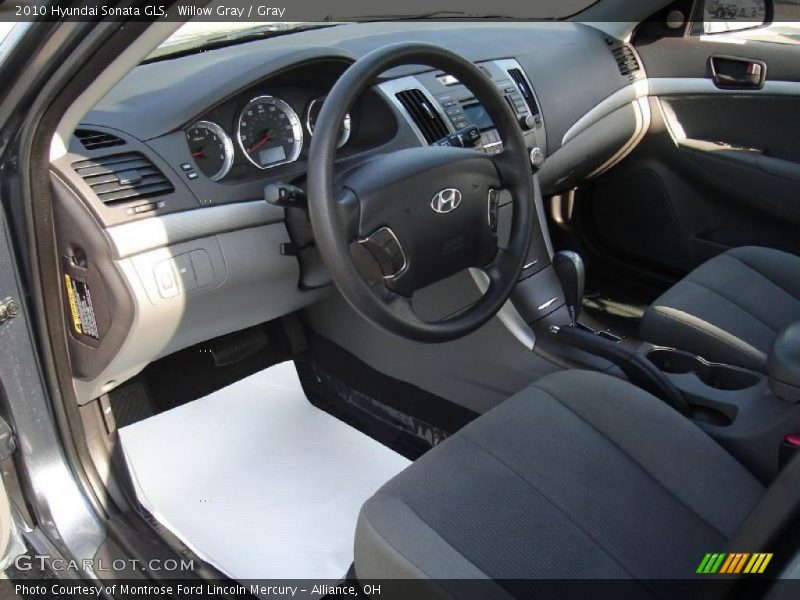 Willow Gray / Gray 2010 Hyundai Sonata GLS