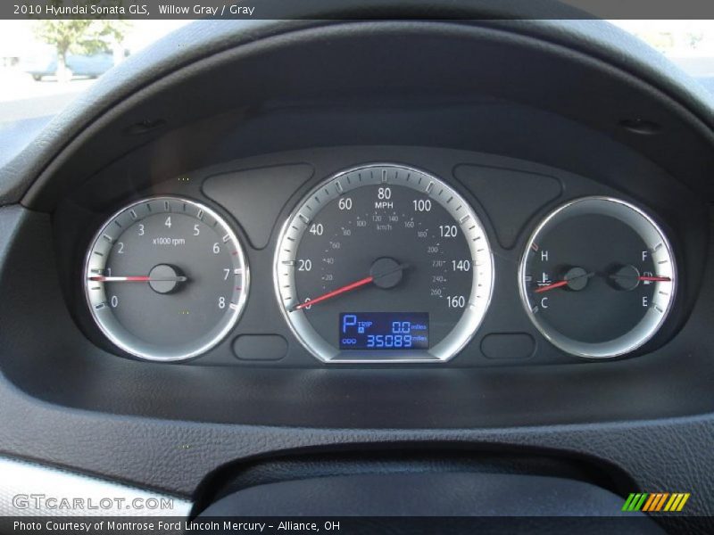 Willow Gray / Gray 2010 Hyundai Sonata GLS