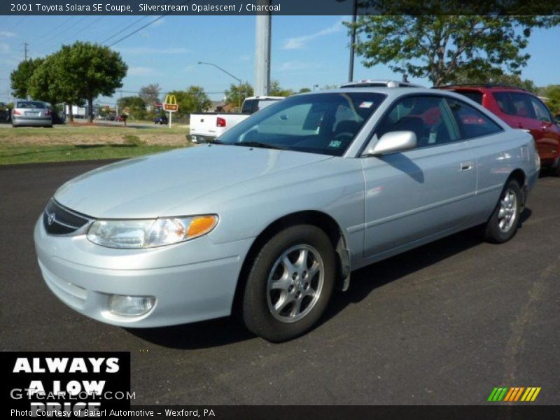 Silverstream Opalescent / Charcoal 2001 Toyota Solara SE Coupe