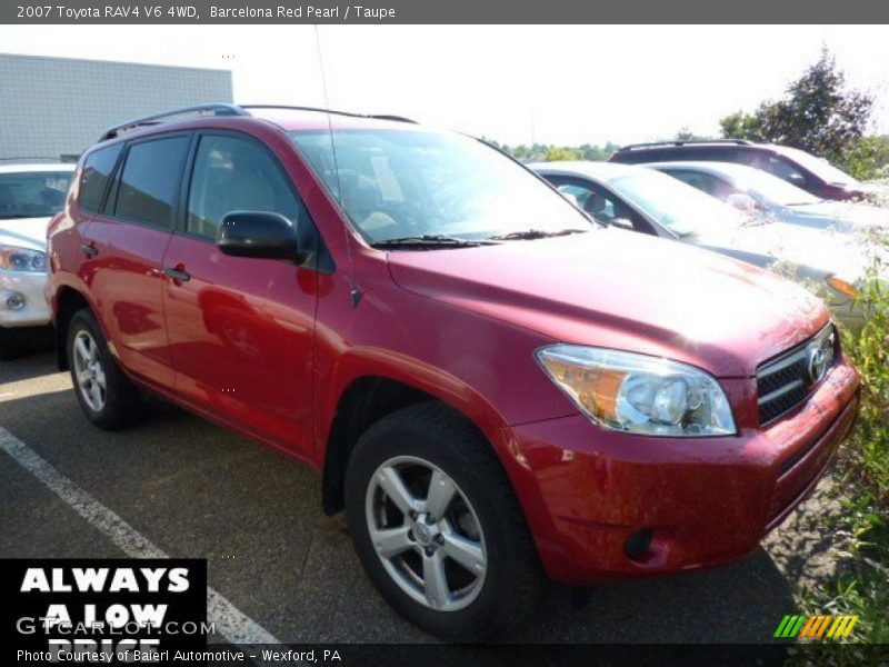 Barcelona Red Pearl / Taupe 2007 Toyota RAV4 V6 4WD