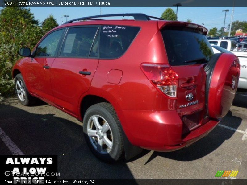 Barcelona Red Pearl / Taupe 2007 Toyota RAV4 V6 4WD