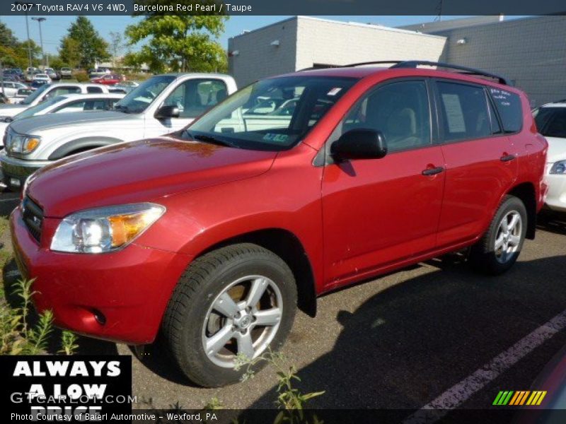 Barcelona Red Pearl / Taupe 2007 Toyota RAV4 V6 4WD