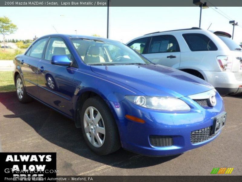 Lapis Blue Metallic / Beige 2006 Mazda MAZDA6 i Sedan