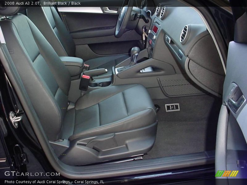 Brilliant Black / Black 2008 Audi A3 2.0T