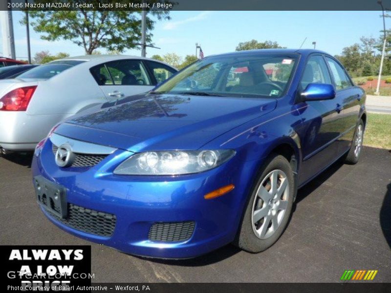 Lapis Blue Metallic / Beige 2006 Mazda MAZDA6 i Sedan