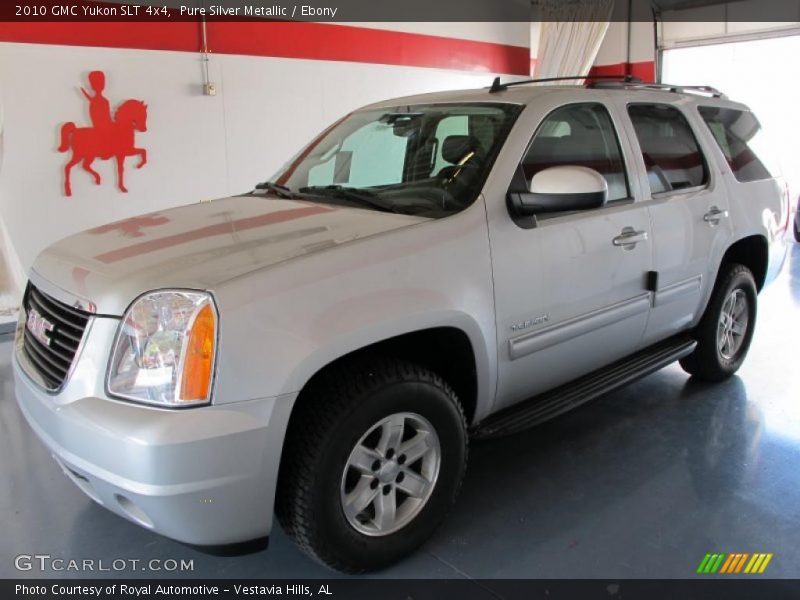 Pure Silver Metallic / Ebony 2010 GMC Yukon SLT 4x4