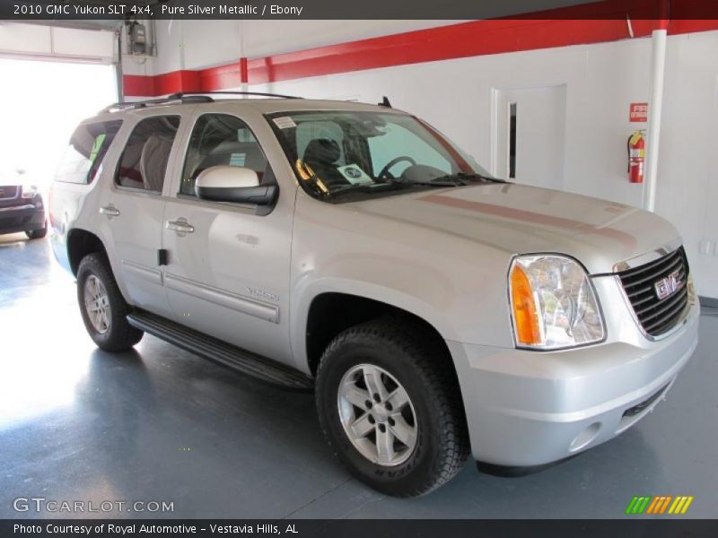 Pure Silver Metallic / Ebony 2010 GMC Yukon SLT 4x4