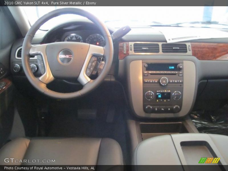 Pure Silver Metallic / Ebony 2010 GMC Yukon SLT 4x4
