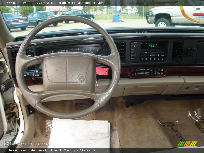 Bright White Diamond / Taupe 1999 Buick LeSabre Custom Sedan