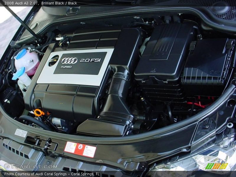 Brilliant Black / Black 2008 Audi A3 2.0T