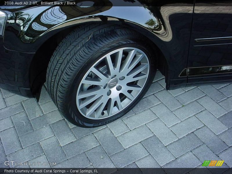 Brilliant Black / Black 2008 Audi A3 2.0T