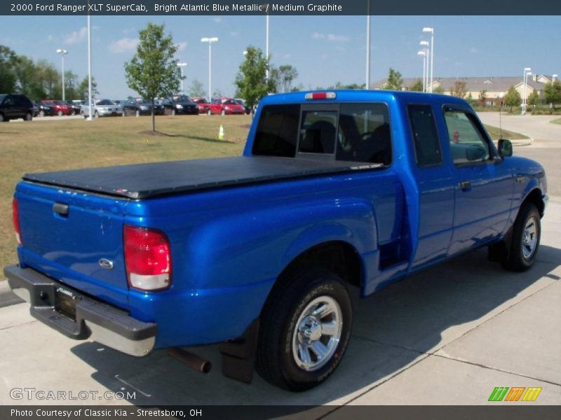 Bright Atlantic Blue Metallic / Medium Graphite 2000 Ford Ranger XLT SuperCab