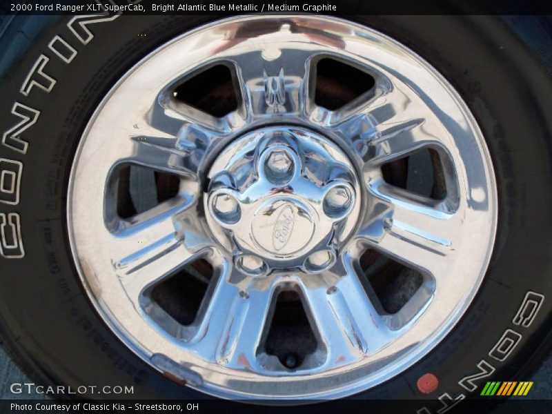 Bright Atlantic Blue Metallic / Medium Graphite 2000 Ford Ranger XLT SuperCab