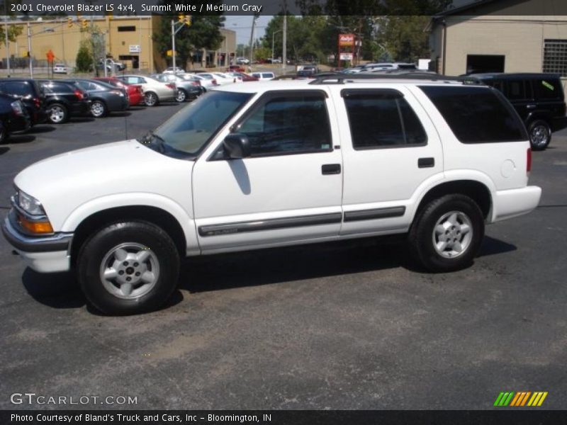 Summit White / Medium Gray 2001 Chevrolet Blazer LS 4x4