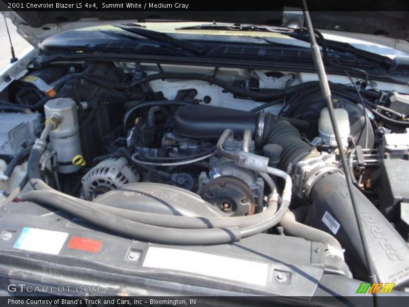 Summit White / Medium Gray 2001 Chevrolet Blazer LS 4x4
