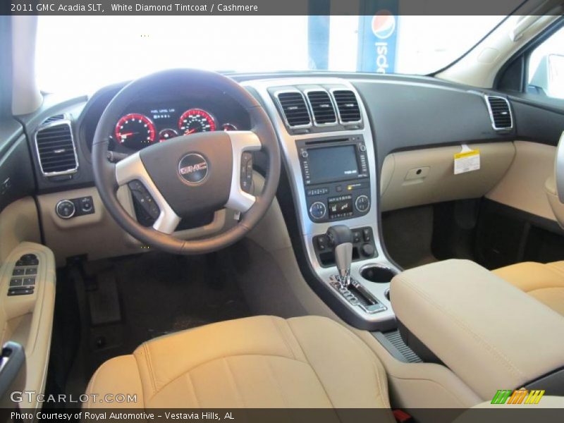 White Diamond Tintcoat / Cashmere 2011 GMC Acadia SLT