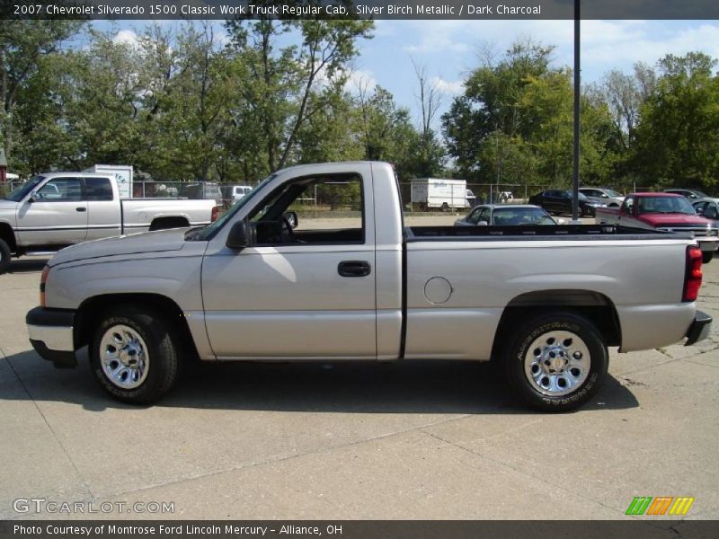 Silver Birch Metallic / Dark Charcoal 2007 Chevrolet Silverado 1500 Classic Work Truck Regular Cab