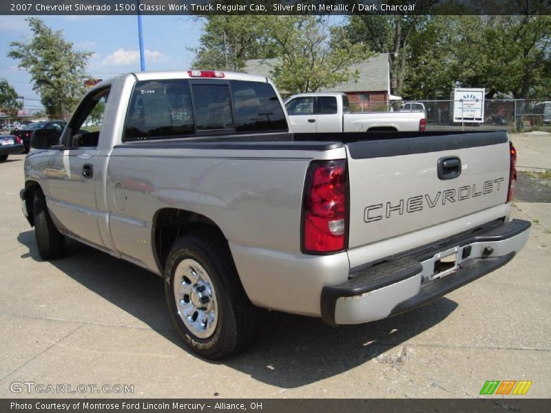 Silver Birch Metallic / Dark Charcoal 2007 Chevrolet Silverado 1500 Classic Work Truck Regular Cab