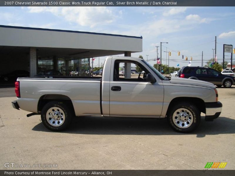 Silver Birch Metallic / Dark Charcoal 2007 Chevrolet Silverado 1500 Classic Work Truck Regular Cab