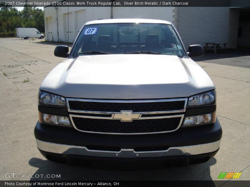 Silver Birch Metallic / Dark Charcoal 2007 Chevrolet Silverado 1500 Classic Work Truck Regular Cab
