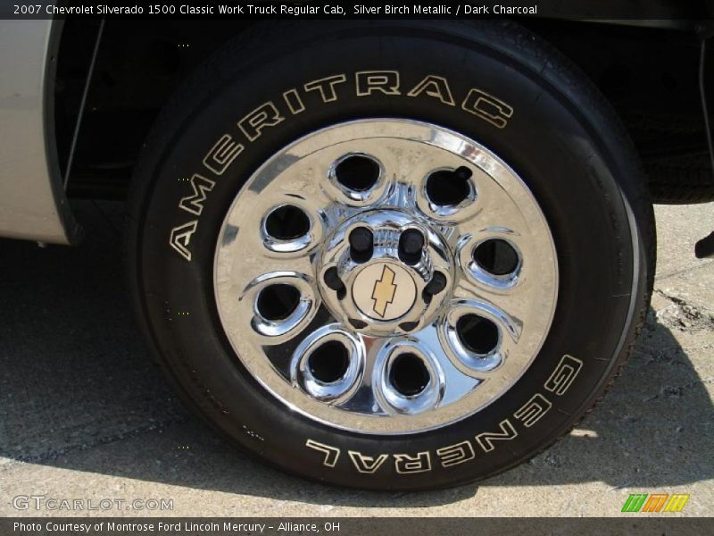Silver Birch Metallic / Dark Charcoal 2007 Chevrolet Silverado 1500 Classic Work Truck Regular Cab