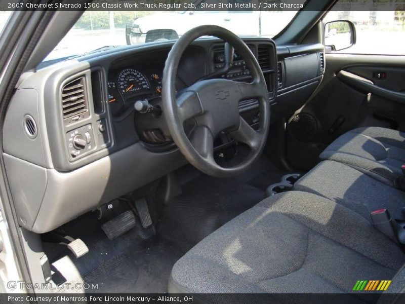 Silver Birch Metallic / Dark Charcoal 2007 Chevrolet Silverado 1500 Classic Work Truck Regular Cab