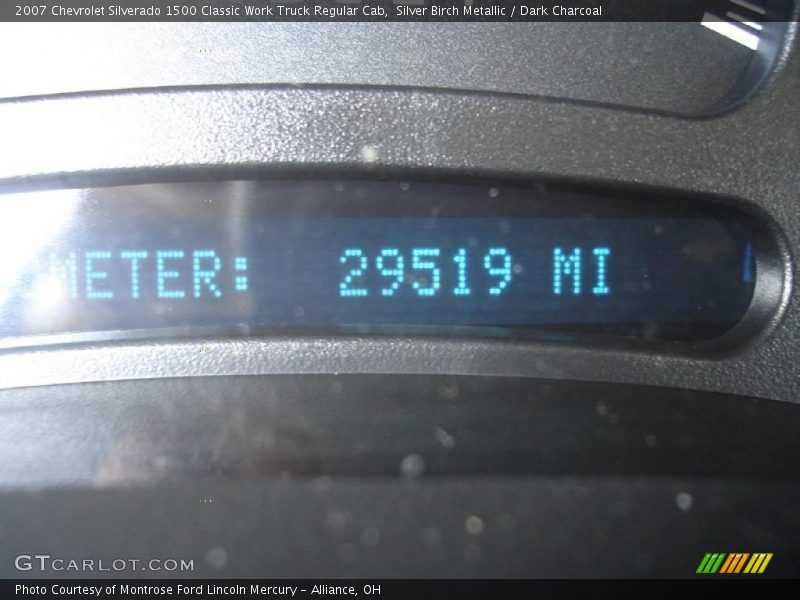 Silver Birch Metallic / Dark Charcoal 2007 Chevrolet Silverado 1500 Classic Work Truck Regular Cab