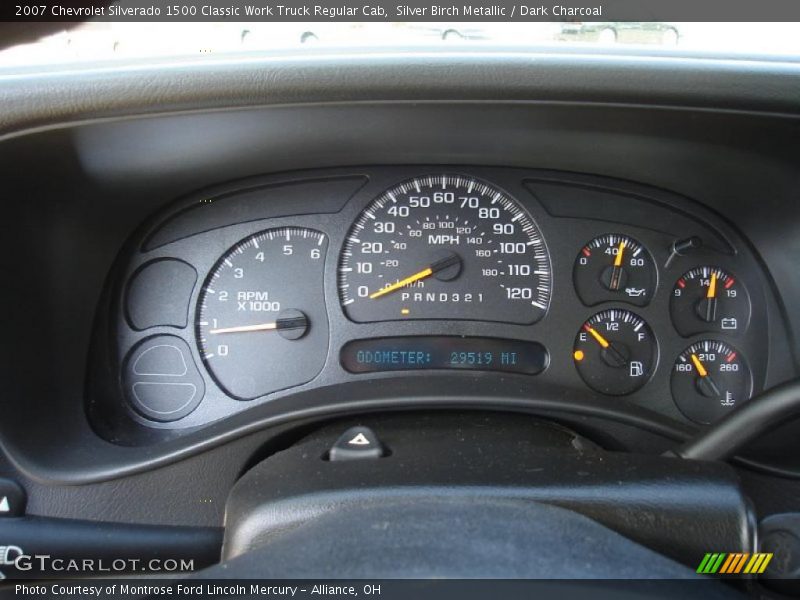 Silver Birch Metallic / Dark Charcoal 2007 Chevrolet Silverado 1500 Classic Work Truck Regular Cab