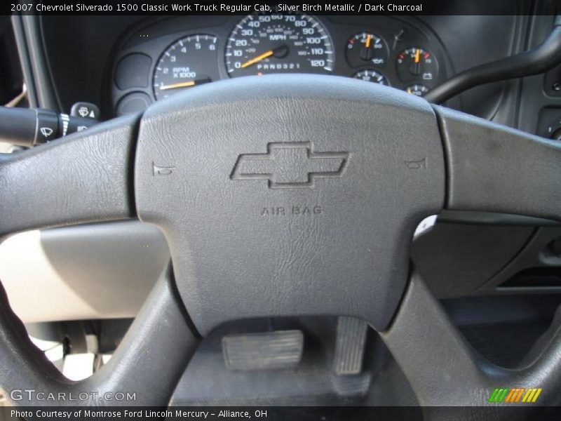 Silver Birch Metallic / Dark Charcoal 2007 Chevrolet Silverado 1500 Classic Work Truck Regular Cab