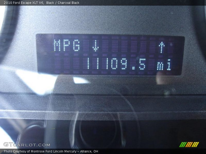 Black / Charcoal Black 2010 Ford Escape XLT V6