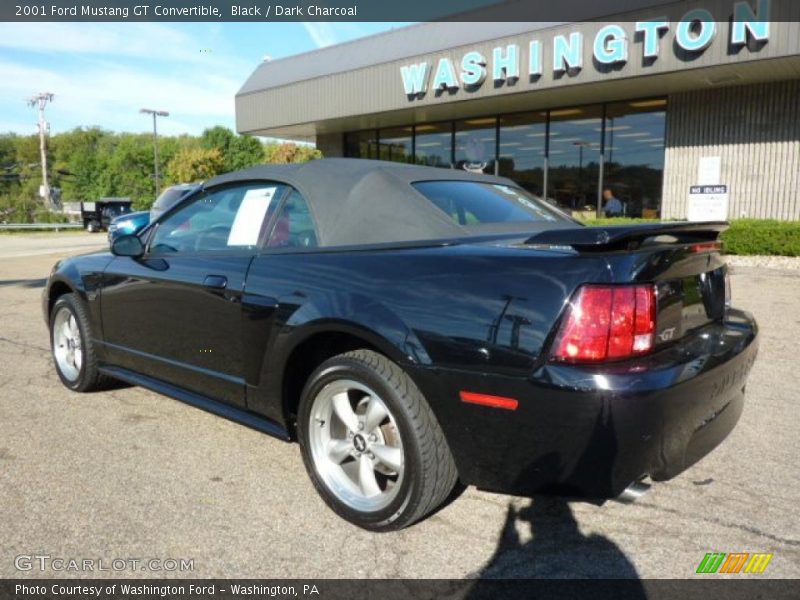 Black / Dark Charcoal 2001 Ford Mustang GT Convertible