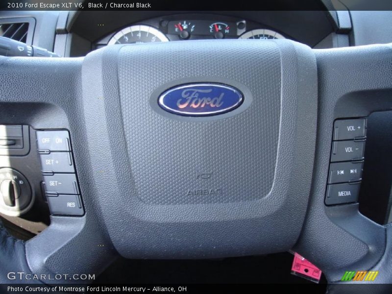 Black / Charcoal Black 2010 Ford Escape XLT V6