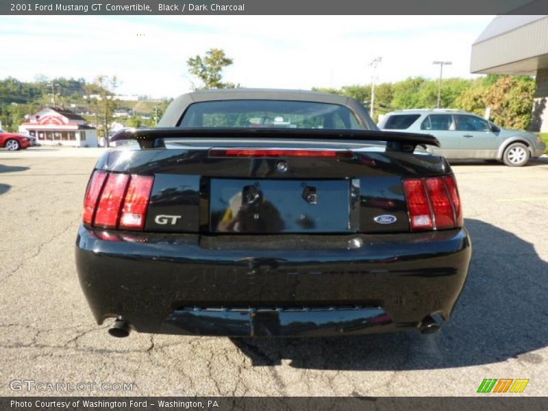 Black / Dark Charcoal 2001 Ford Mustang GT Convertible