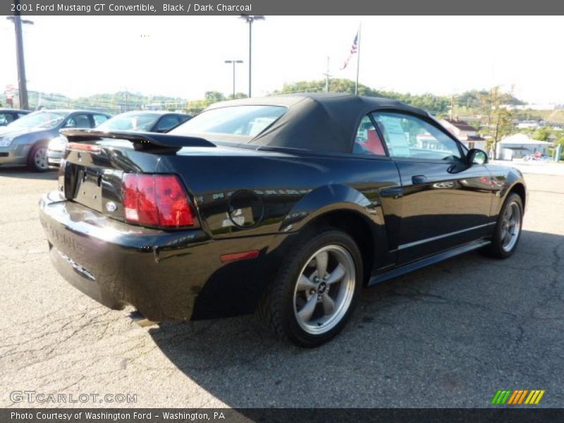 Black / Dark Charcoal 2001 Ford Mustang GT Convertible