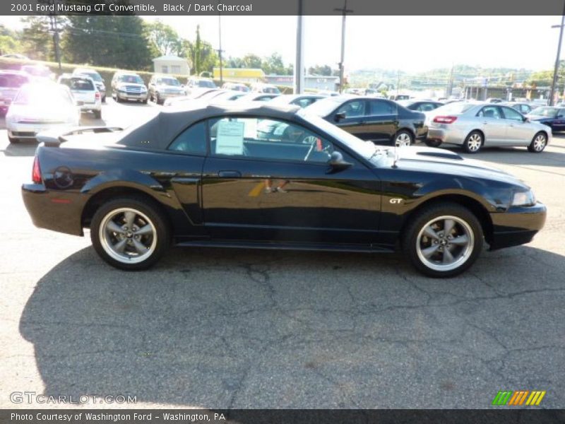 Black / Dark Charcoal 2001 Ford Mustang GT Convertible