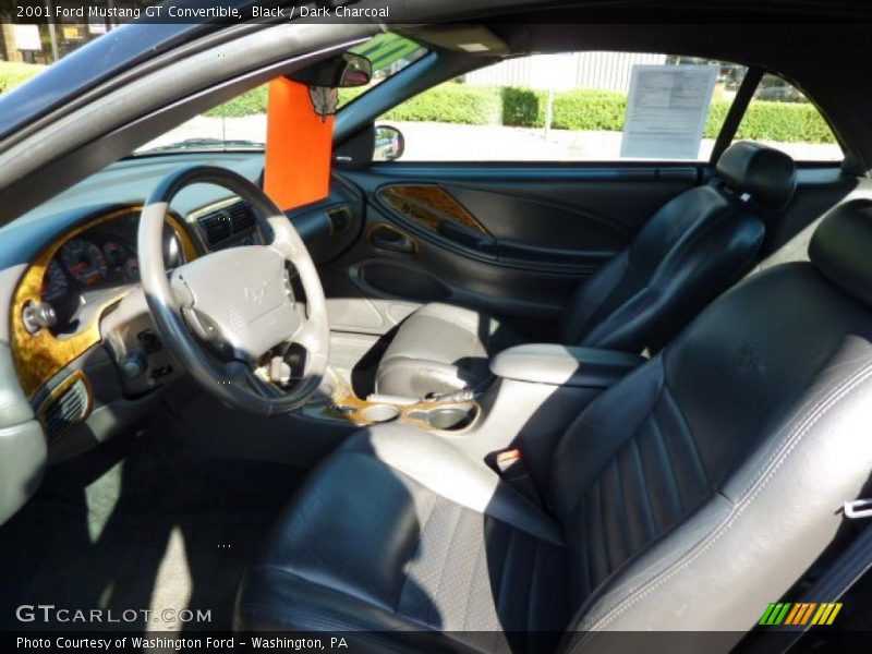 Black / Dark Charcoal 2001 Ford Mustang GT Convertible