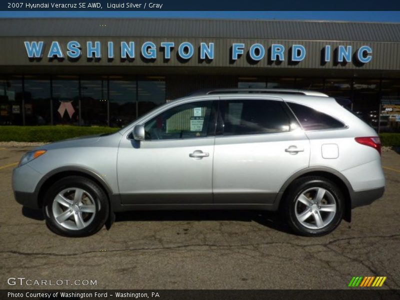 Liquid Silver / Gray 2007 Hyundai Veracruz SE AWD