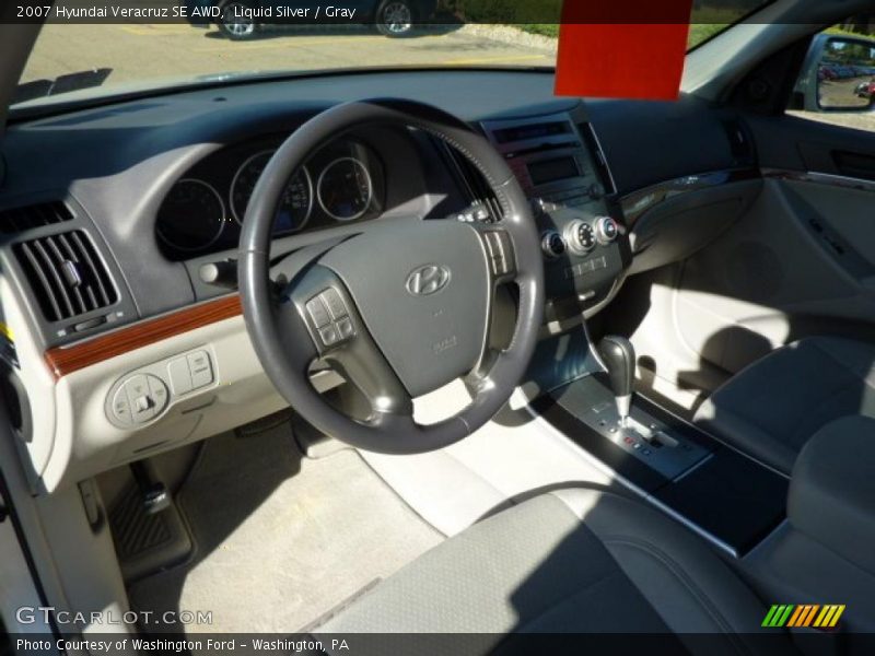 Liquid Silver / Gray 2007 Hyundai Veracruz SE AWD