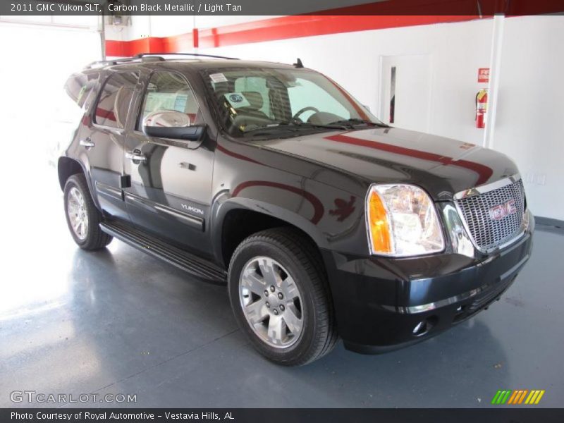 Carbon Black Metallic / Light Tan 2011 GMC Yukon SLT
