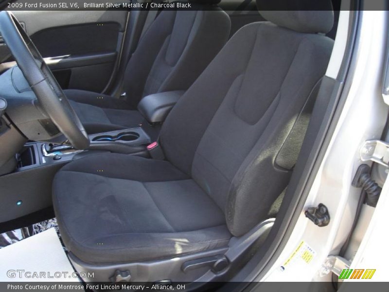 Brilliant Silver Metallic / Charcoal Black 2009 Ford Fusion SEL V6