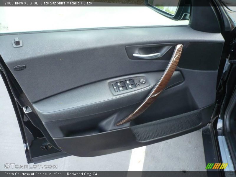 Black Sapphire Metallic / Black 2005 BMW X3 3.0i