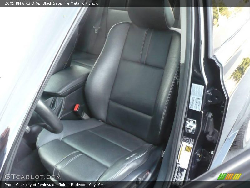 Black Sapphire Metallic / Black 2005 BMW X3 3.0i