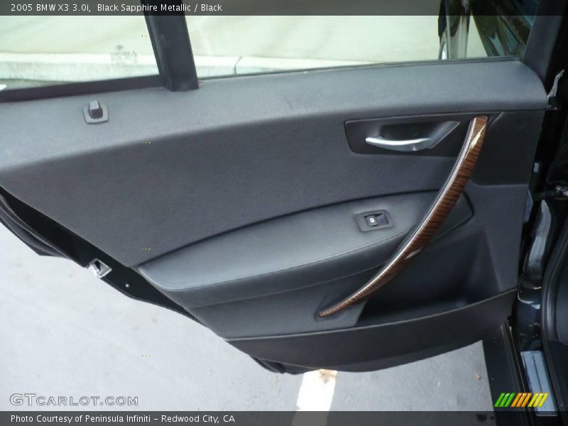 Black Sapphire Metallic / Black 2005 BMW X3 3.0i