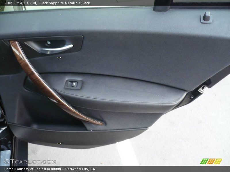 Black Sapphire Metallic / Black 2005 BMW X3 3.0i