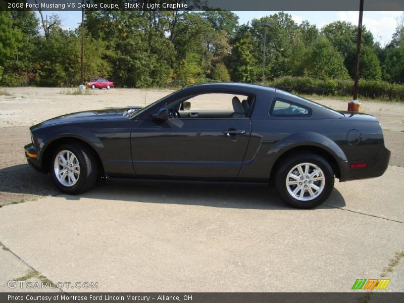 Black / Light Graphite 2008 Ford Mustang V6 Deluxe Coupe