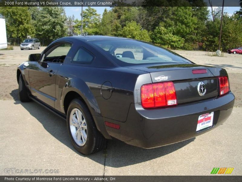 Black / Light Graphite 2008 Ford Mustang V6 Deluxe Coupe