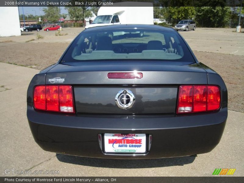 Black / Light Graphite 2008 Ford Mustang V6 Deluxe Coupe